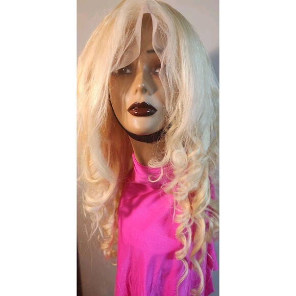 Brazillian 20" 613 Wig  SizCap 22 100%Human Hair 4x4 Lace Closure Adjustable - Picture 1 of 9